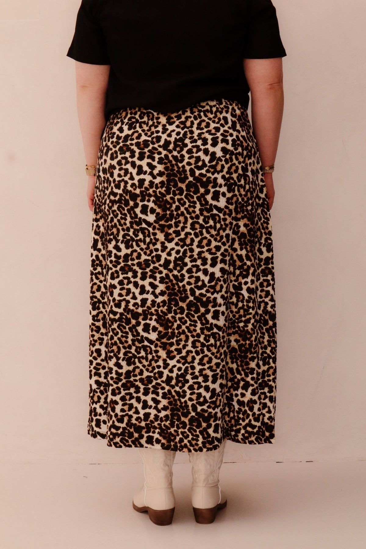 Lennon Skirt Black/Light Camel - Bij Keesje - exxcellent - Rokken
