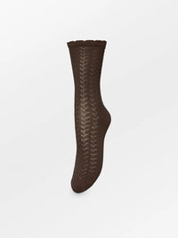 Leofa Cotta Sock - hot fudge brown - Bij Keesje - Becksöndergaard - Sokken