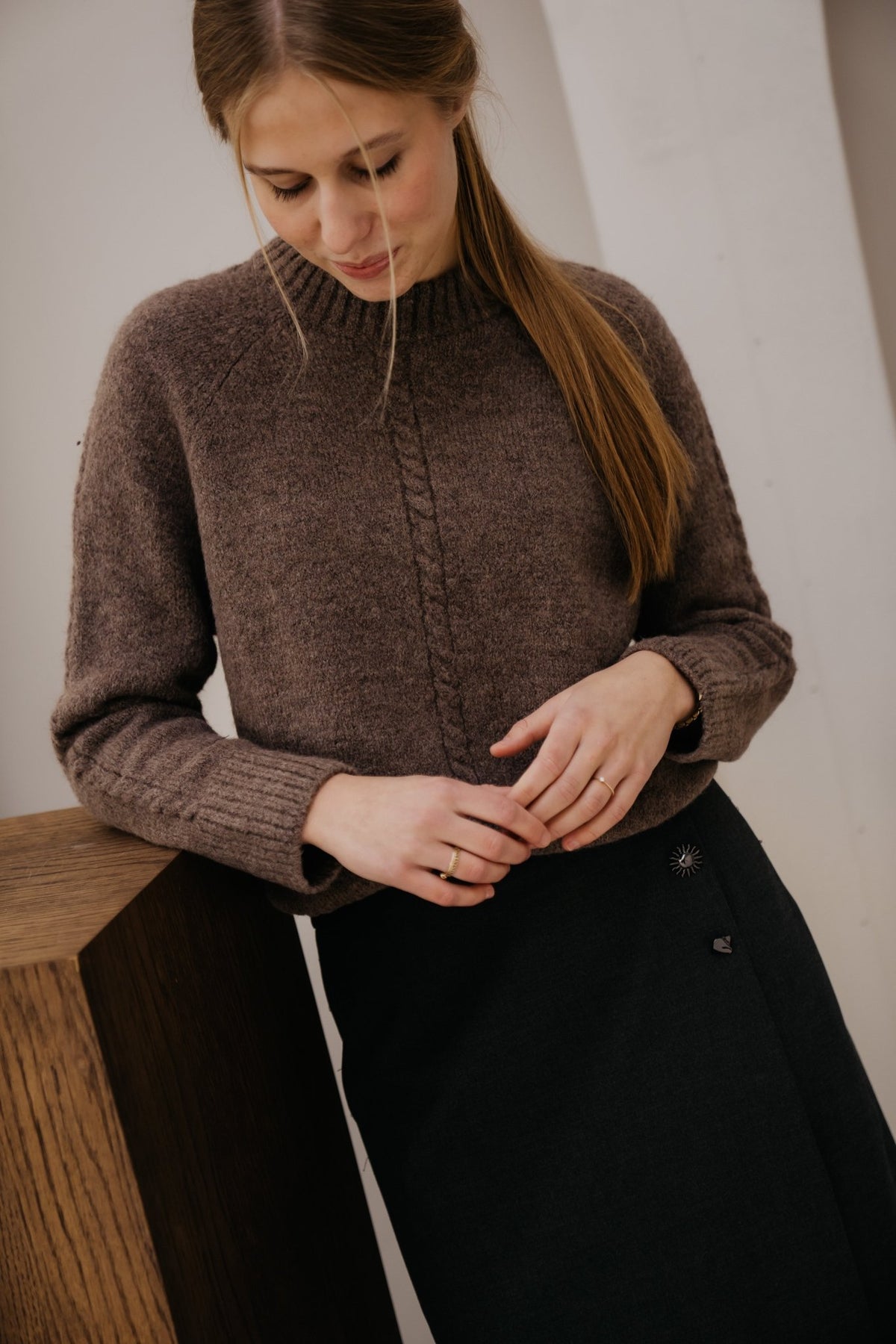 Letressy sweater taupe - Bij Keesje - Ange - Trui