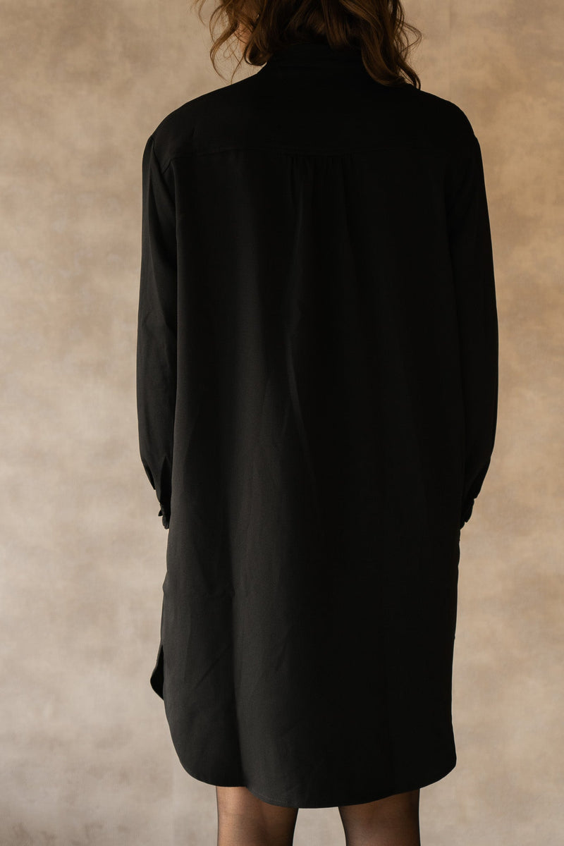 Lexia crepe dress black - Bij Keesje