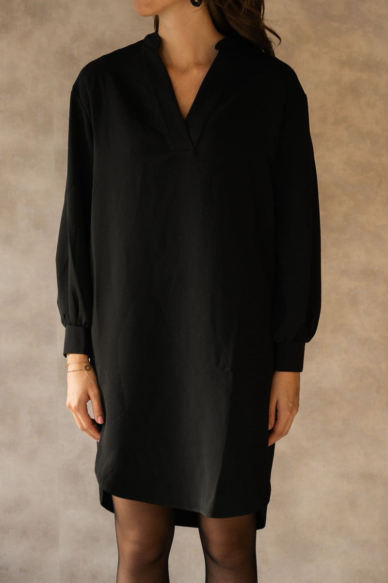 Lexia crepe dress black - Bij Keesje