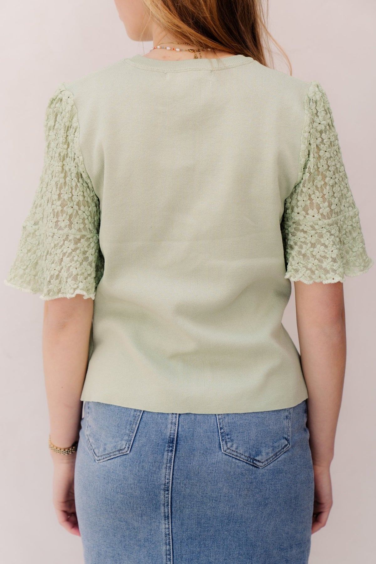 Lieke top green - Bij Keesje - Bij Keesje - top