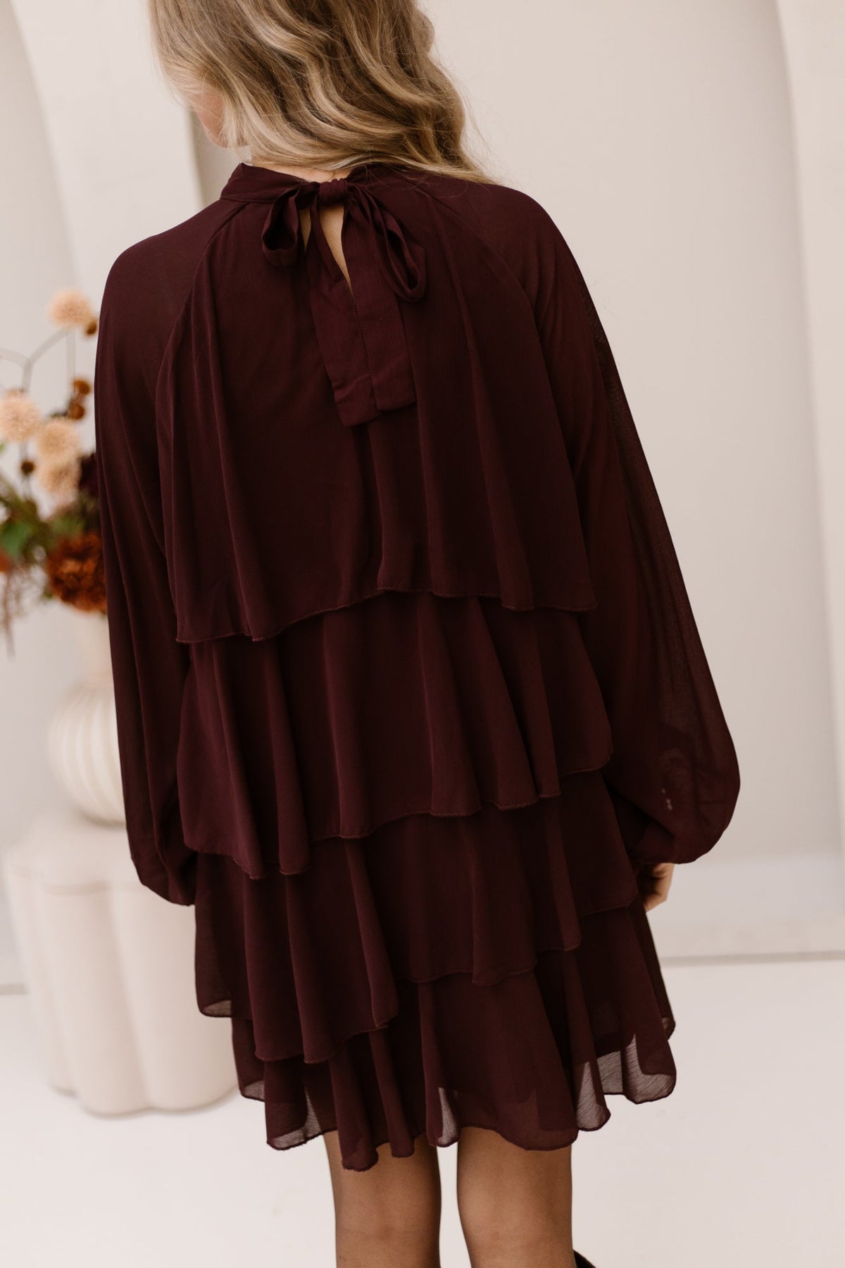 Lies dress bordeaux - Bij Keesje - Bij Keesje - Jurk