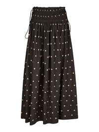 Lillie Dot Skirt Dark Brown - Bij Keesje - Neo Noir - Rokken