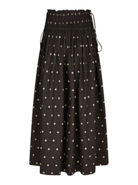 Lillie Dot Skirt Dark Brown - Bij Keesje - Neo Noir - Rokken