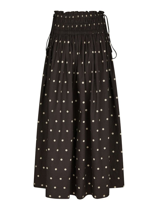Lillie Dot Skirt Dark Brown - Bij Keesje - Neo Noir - Rokken