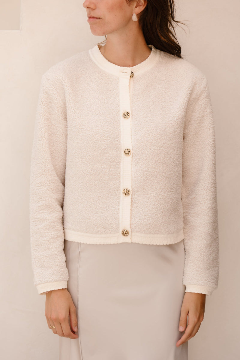 Limo fluffy knit cardigan - Bij Keesje - Bij Keesje