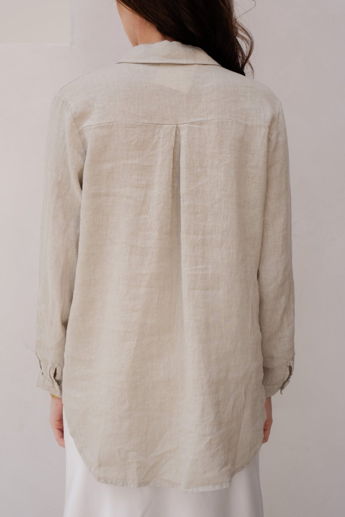 Linnen blouse beige - Bij Keesje - Bij - Keesje - Blouse