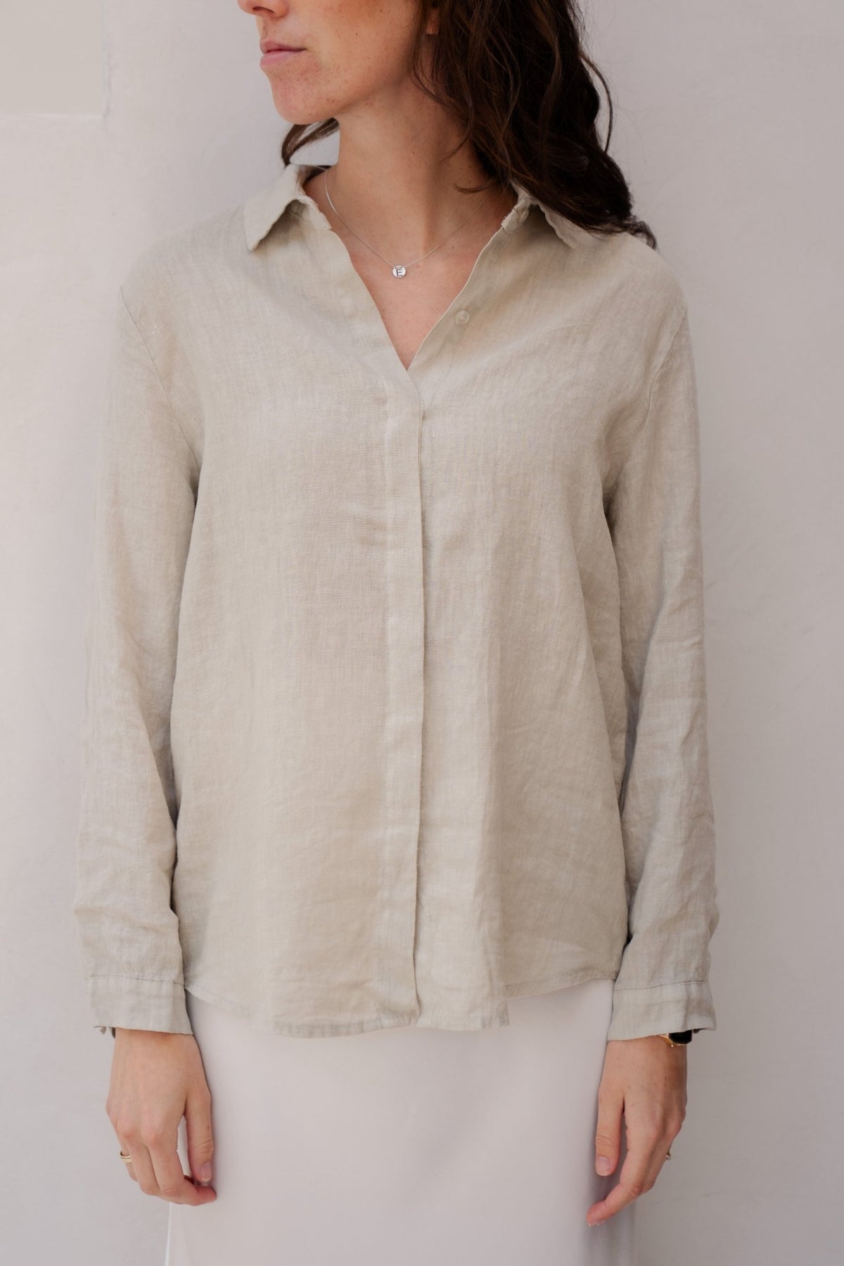 Linnen blouse beige - Bij Keesje - Bij - Keesje - Blouse