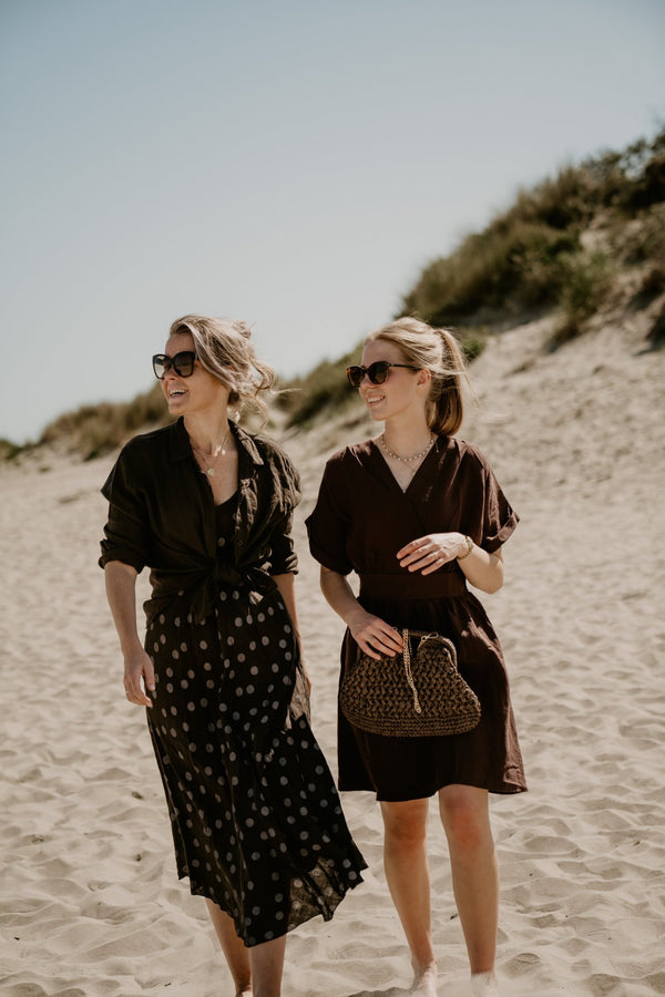 Linnen blouse brown - Bij Keesje - Bij - Keesje - Blouse
