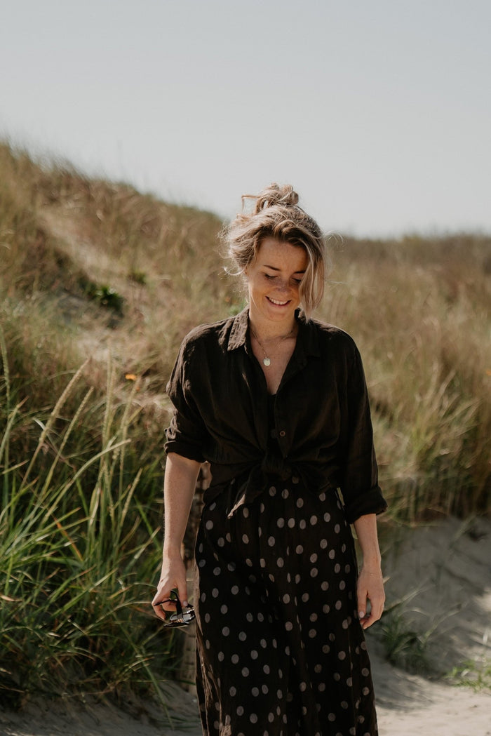 Linnen blouse brown - Bij Keesje - Bij - Keesje - Blouse