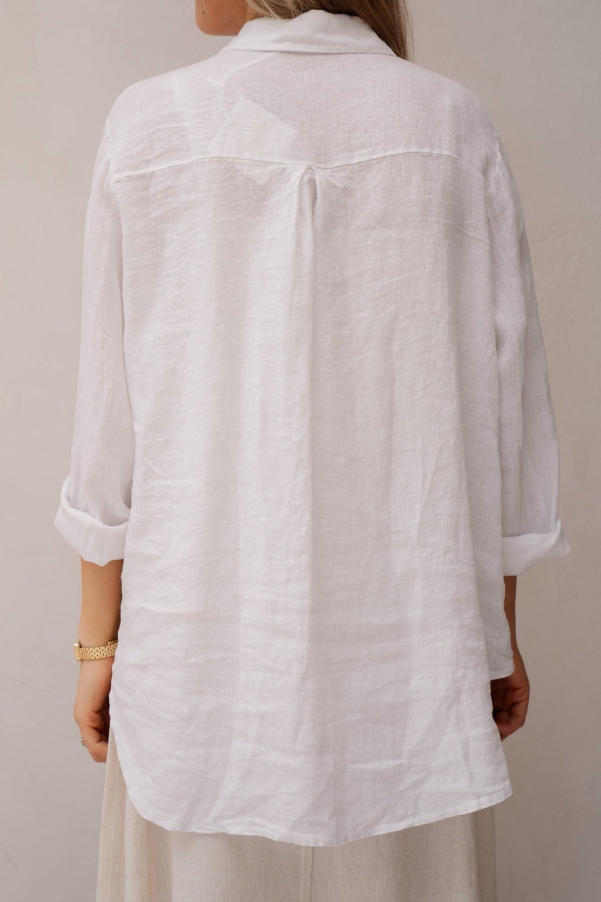 Linnen blouse white - Bij Keesje - Bij - Keesje - Blouse