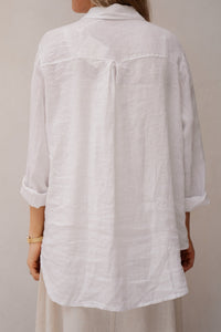 Linnen blouse white - Bij Keesje - Bij - Keesje - Blouse