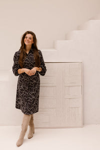 Liobhan dress - Dark jeans blue / black - Bij Keesje - G-maxx - jurk