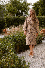 Liobhan Dress Light Camel/Burnt Henna