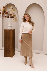 Liora knitting cardigan - Wool white - Bij Keesje - G-maxx - vest