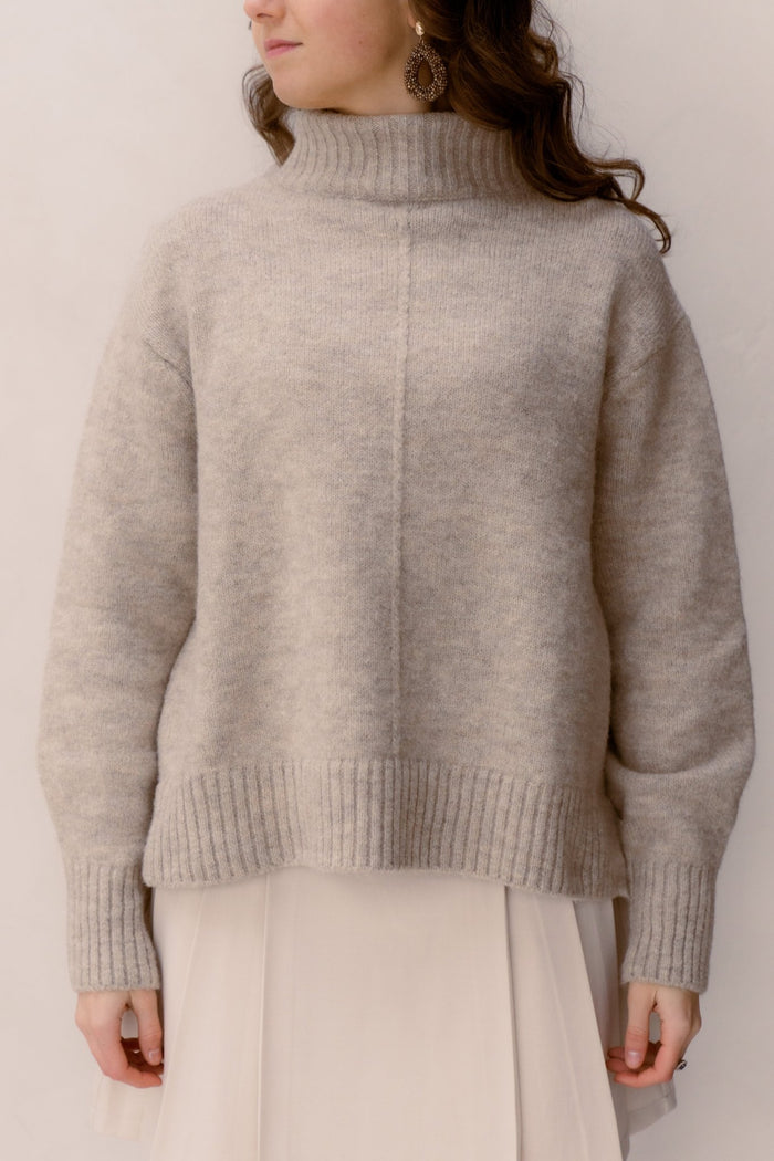 Lipy trui taupe - Bij Keesje - Ange