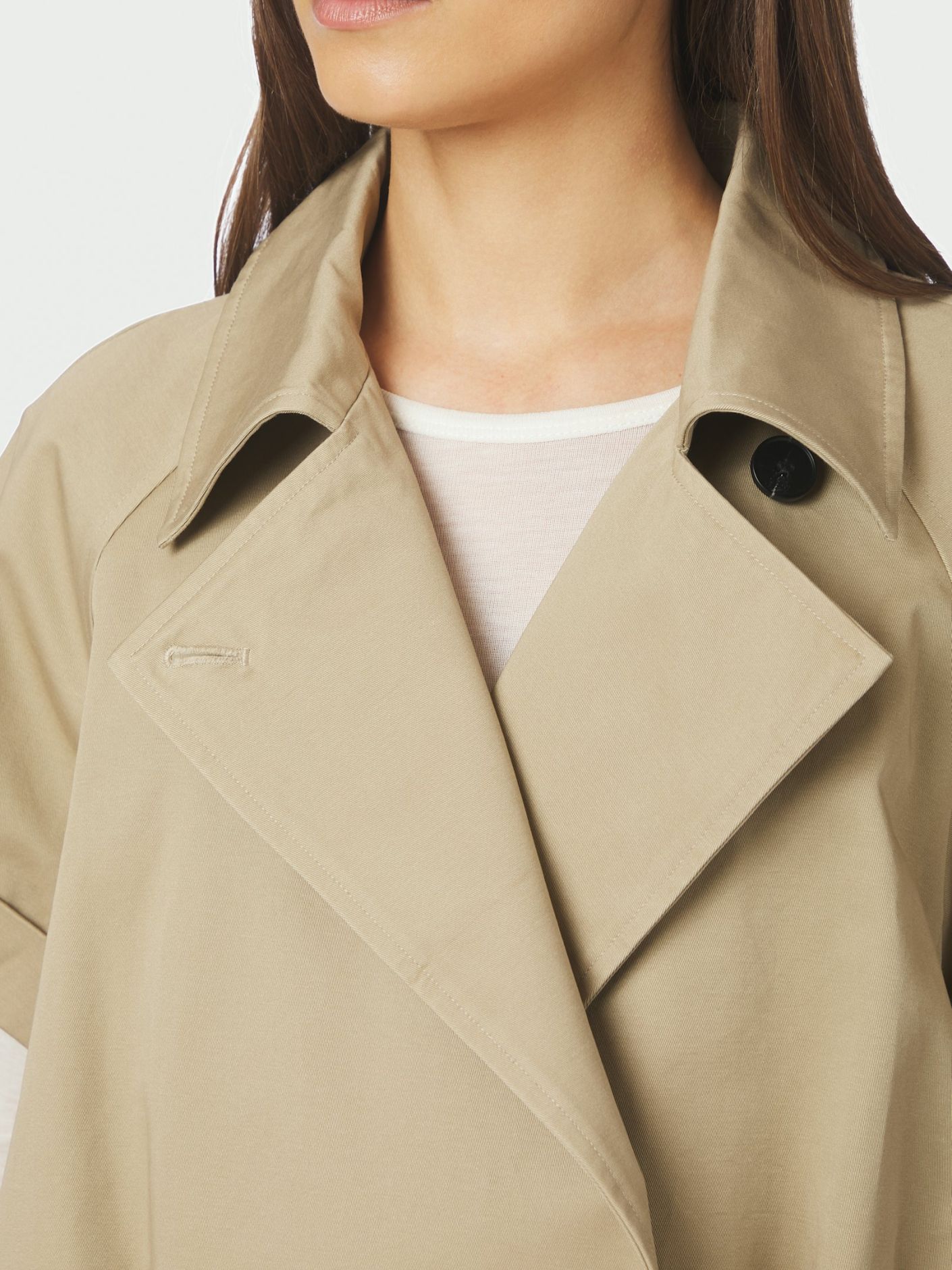 Lisha trench vest taupe - Bij Keesje - Neo Noir - vest