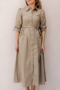 Liv Dress Taupe - Bij Keesje - Bij Keesje - jurk