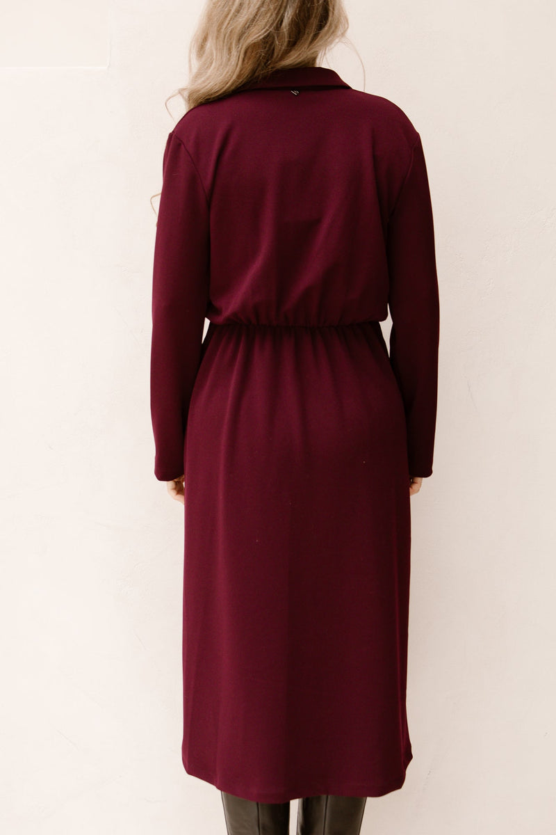 Liverpool dress burgundy - Bij Keesje - Amelie & Amelie