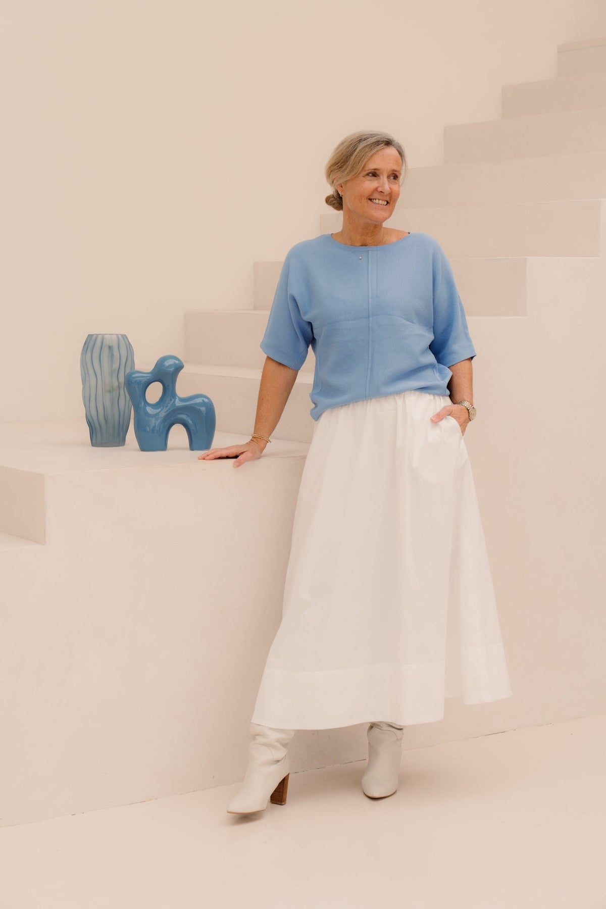 Livey Knitting Top True Blue - Bij Keesje - G - maxx - Top