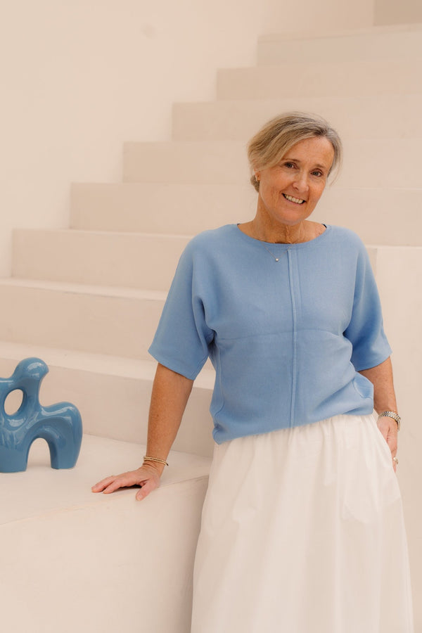 Livey Knitting Top True Blue - Bij Keesje - G - maxx - Top