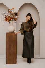 Lois skirt long kaki