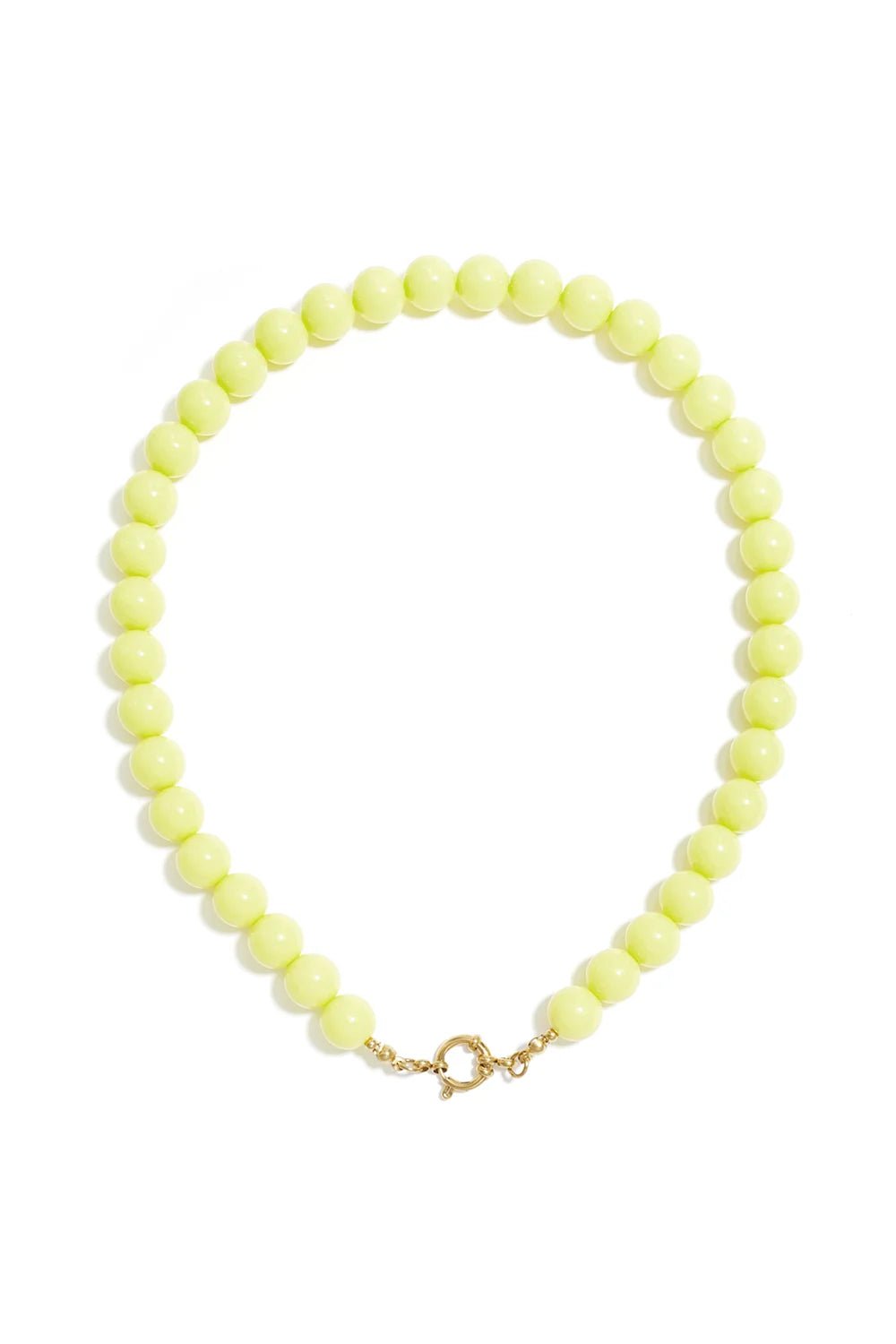 Lola ketting beaded lichtgeel - Bij Keesje - Bij Keesje - accessoires