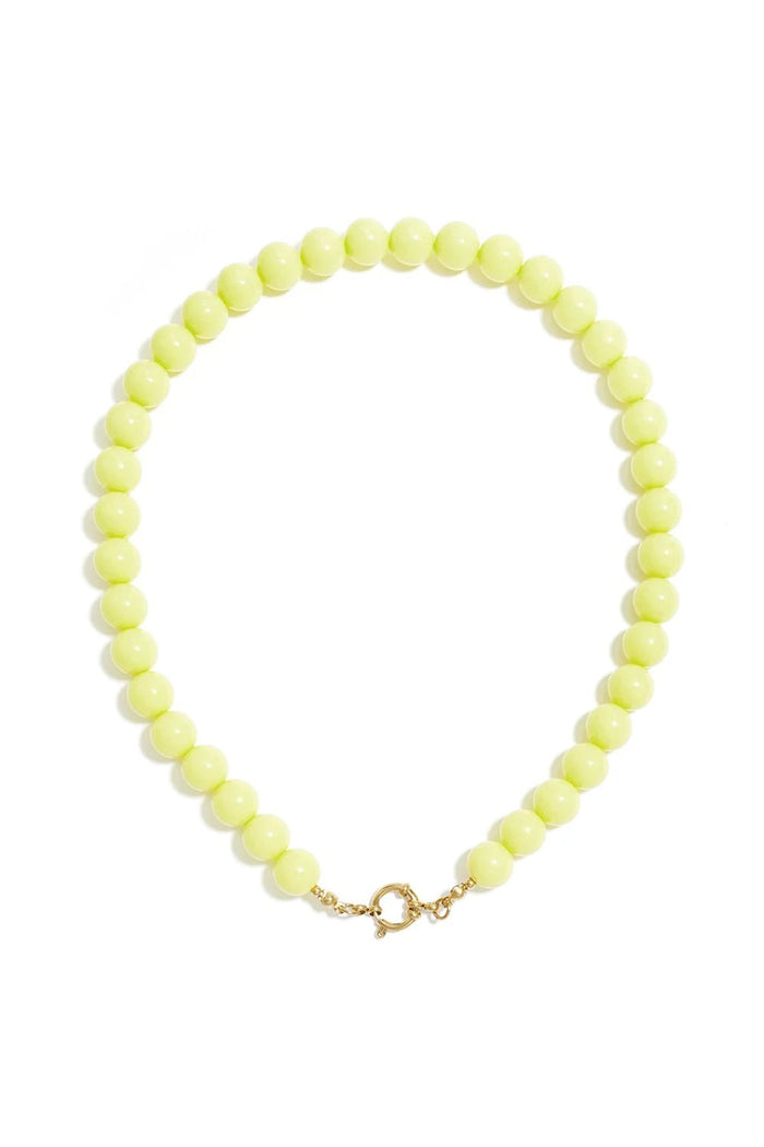 Lola ketting beaded lichtgeel - Bij Keesje - Bij Keesje - accessoires