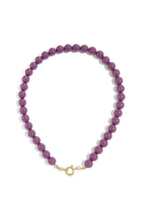 Lola ketting beaded paars - Bij Keesje - Bij Keesje - accessoires