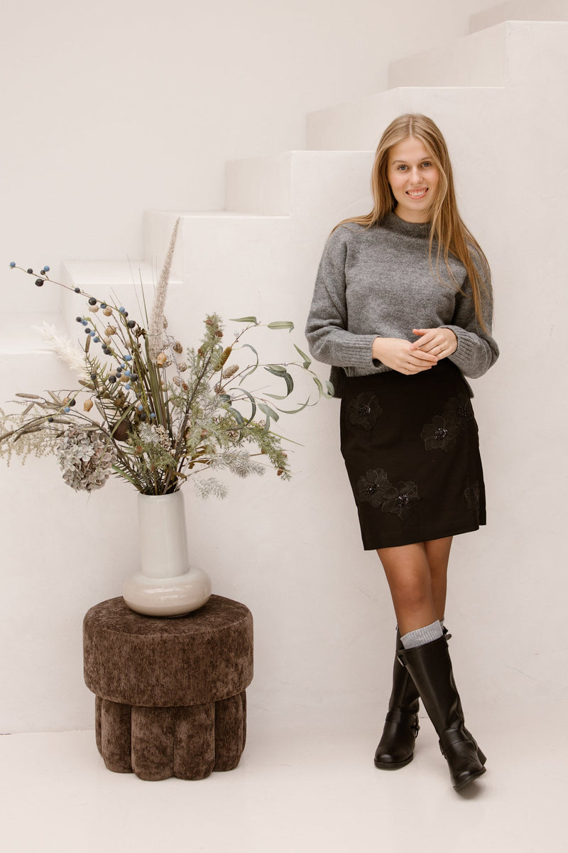 Lorana gris chi cardigan - Bij Keesje - Ange