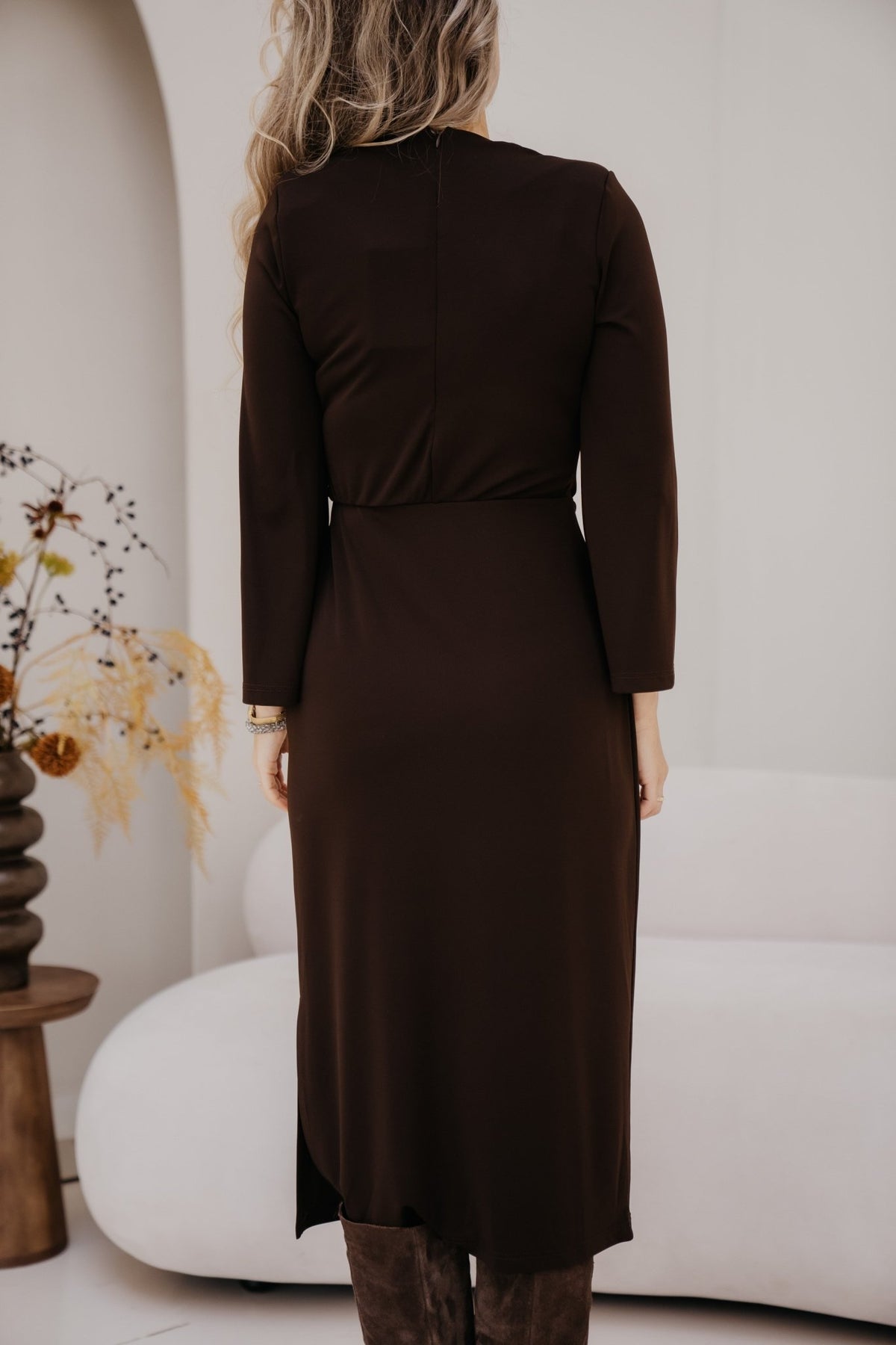Los Angeles dress choco - Bij Keesje - Amelie & Amelie - Jurk