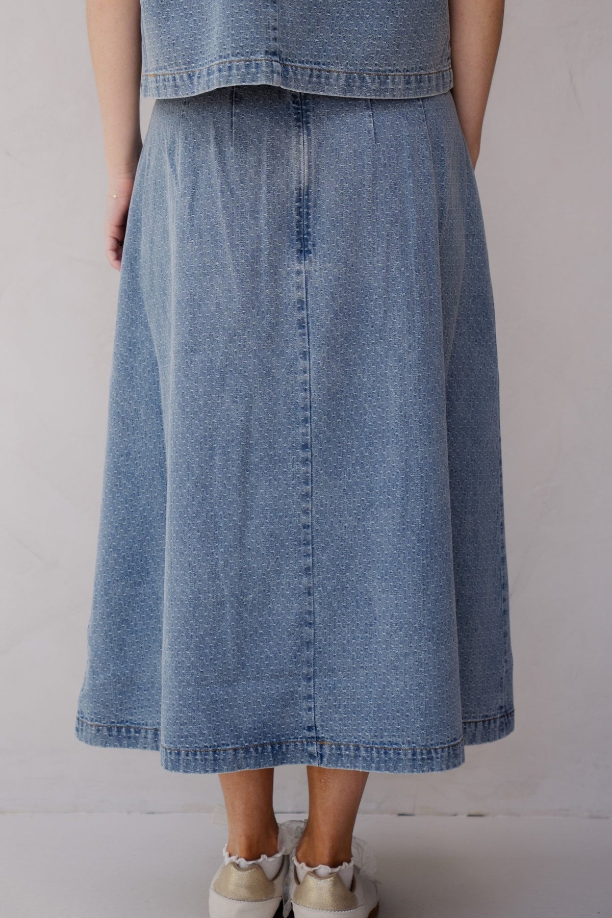 LovaCC denim SS skirt - Bij Keesje - Co'couture - Blouse