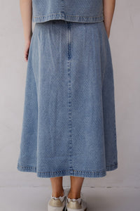LovaCC denim SS skirt - Bij Keesje - Co'couture - Blouse