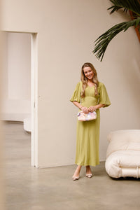 Lucretia dress olive - Bij Keesje - Bij Keesje The Label - jurk