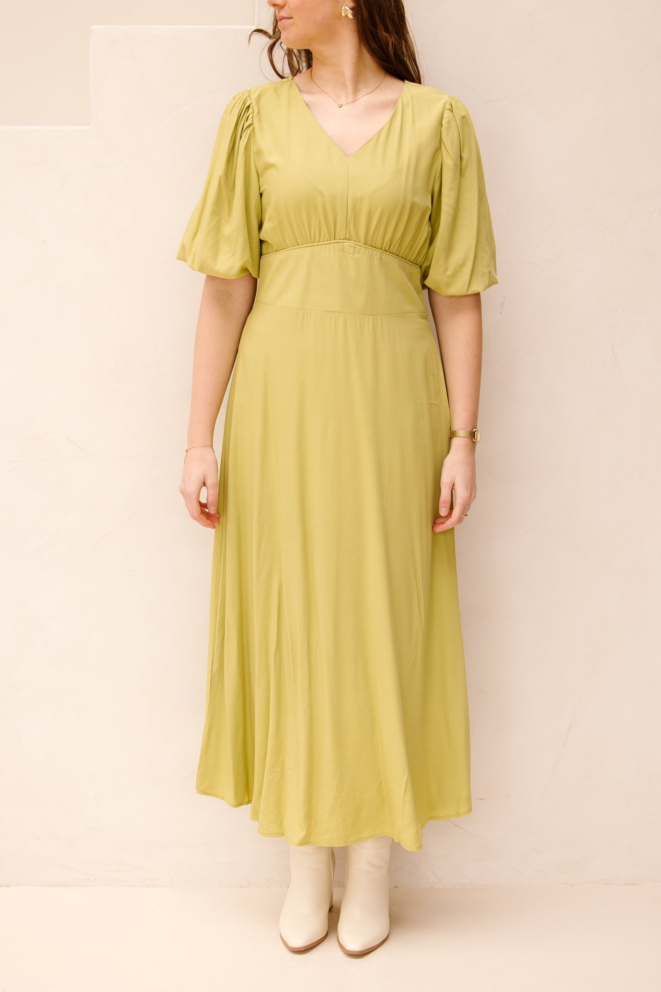 Lucretia dress olive - Bij Keesje - Bij Keesje The Label - jurk