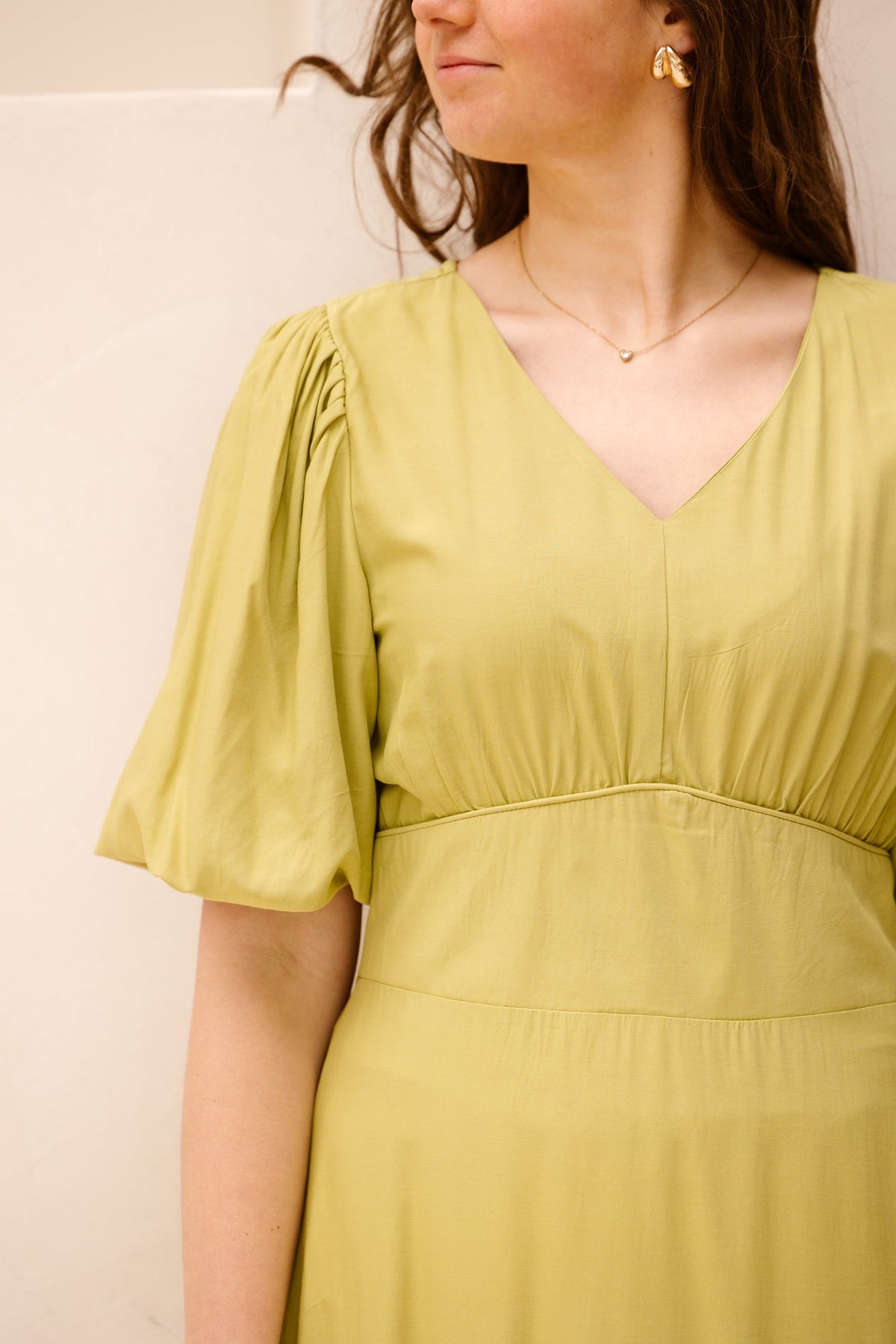 Lucretia dress olive - Bij Keesje - Bij Keesje The Label - jurk
