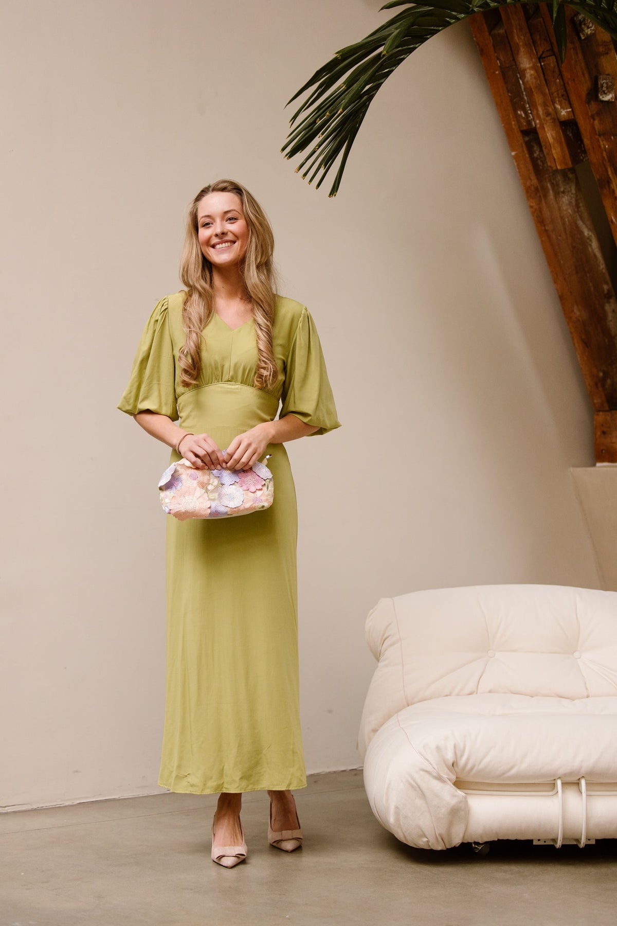 Lucretia dress olive - Bij Keesje - Bij Keesje The Label - jurk