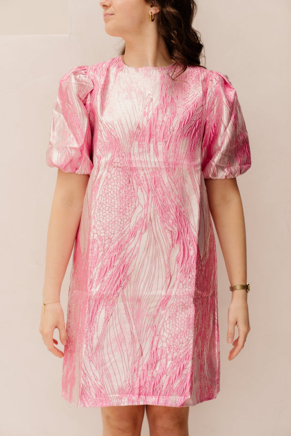 Luna pink dress short - Bij Keesje - Bij Keesje - Jurk