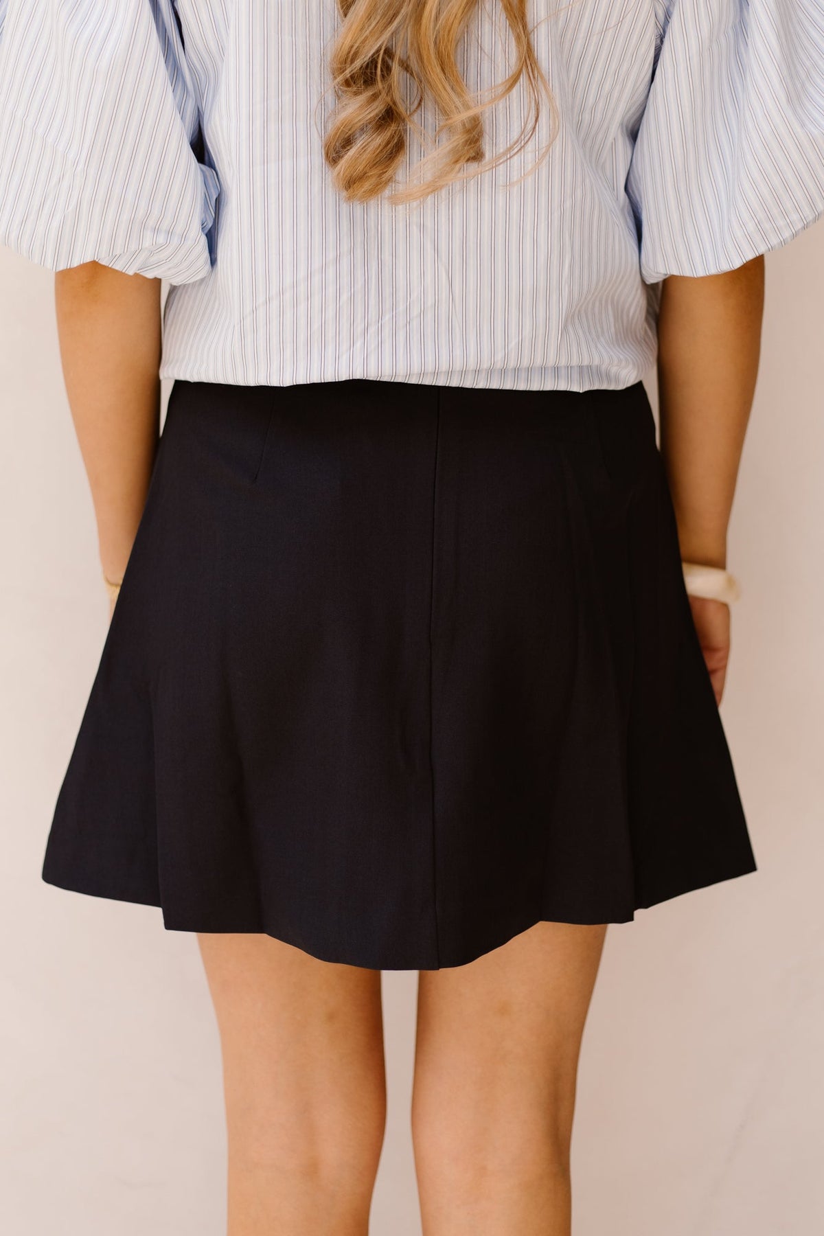 LunaCC Pocket Pleat Mini Skirt Navy - Bij Keesje - Co'couture - Rokken