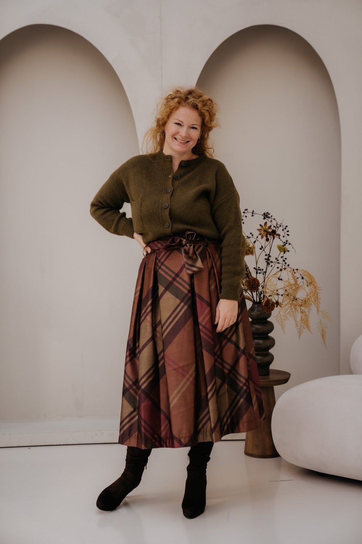 Lyon skirt Choco - Bij Keesje - Amelie & Amelie - Rok