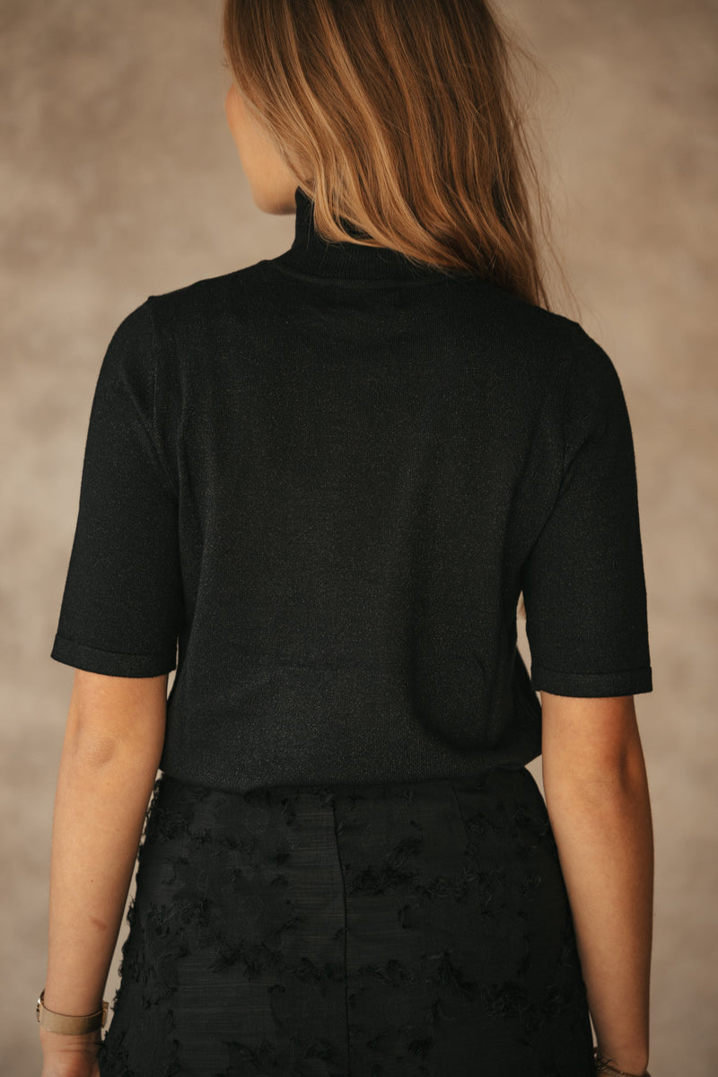 Lyvia knitting top black - Bij Keesje