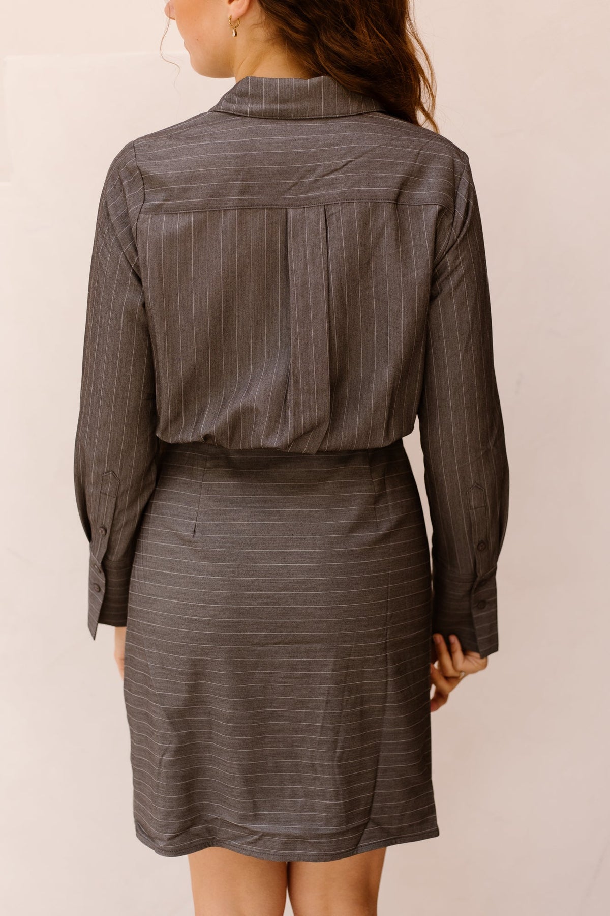 LyviaCC Pin Wrap Dress Mid/Grey - Bij Keesje - Co'couture - Jurk