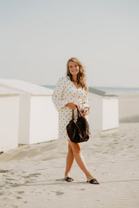 Mabel Dotted Dress Creme - Bij Keesje - Neo Noir - Jurk