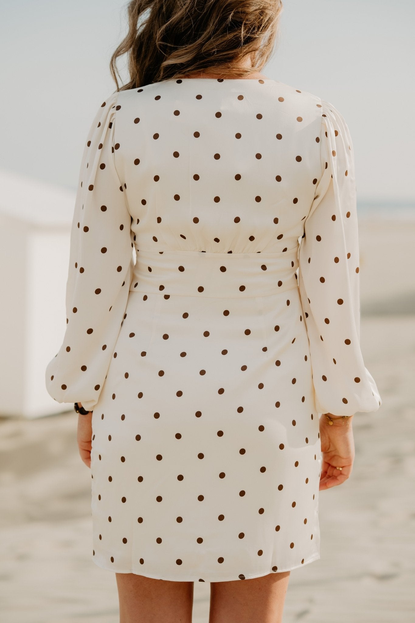 Mabel Dotted Dress Creme - Bij Keesje - Neo Noir - Jurk