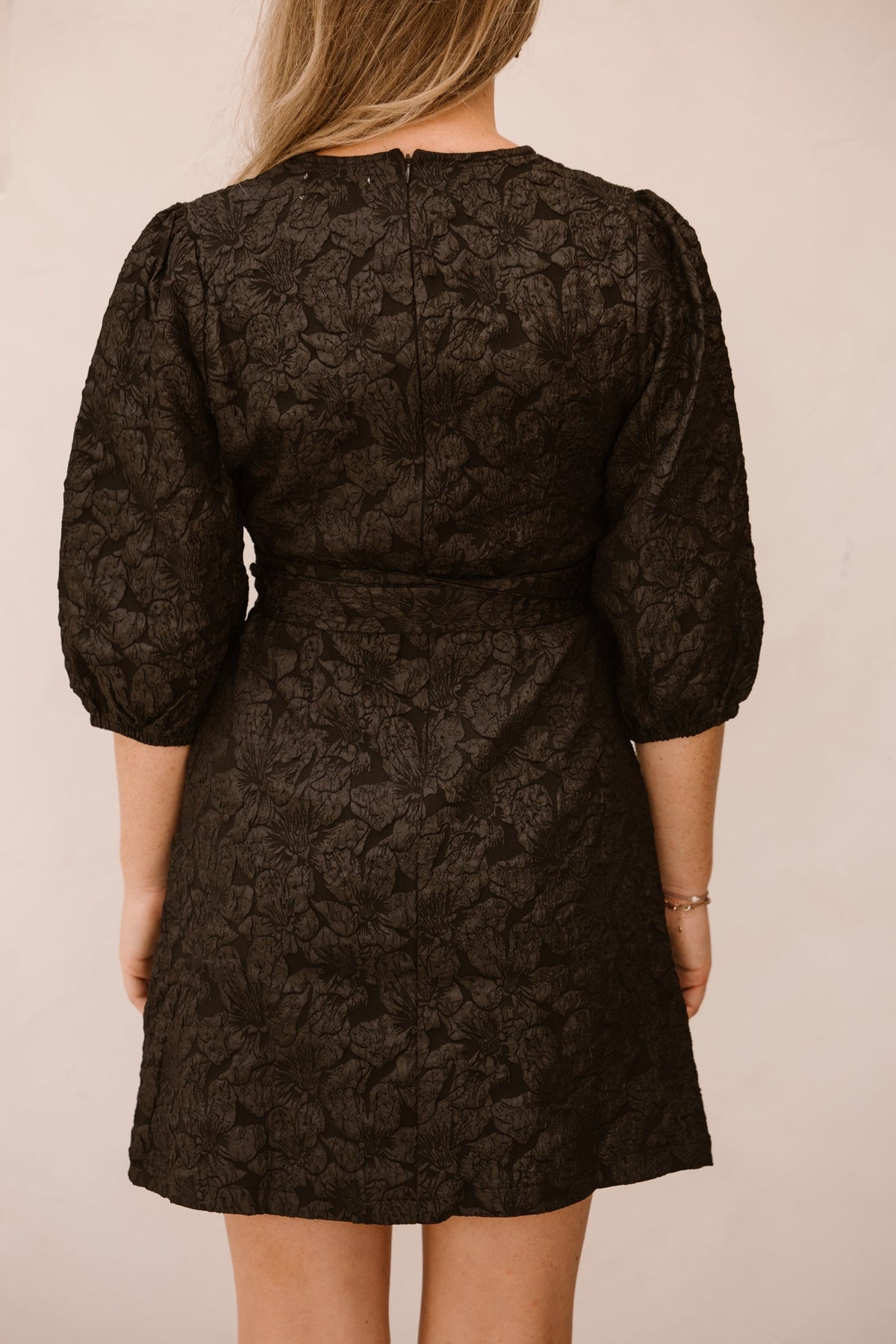 Madeleine jacquard dress black - Bij Keesje - Bij Keesje The Label