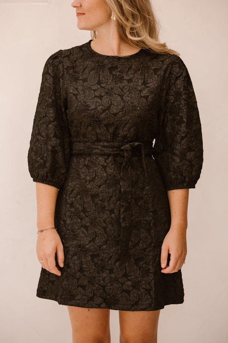 Madeleine jacquard dress black - Bij Keesje - Bij Keesje The Label