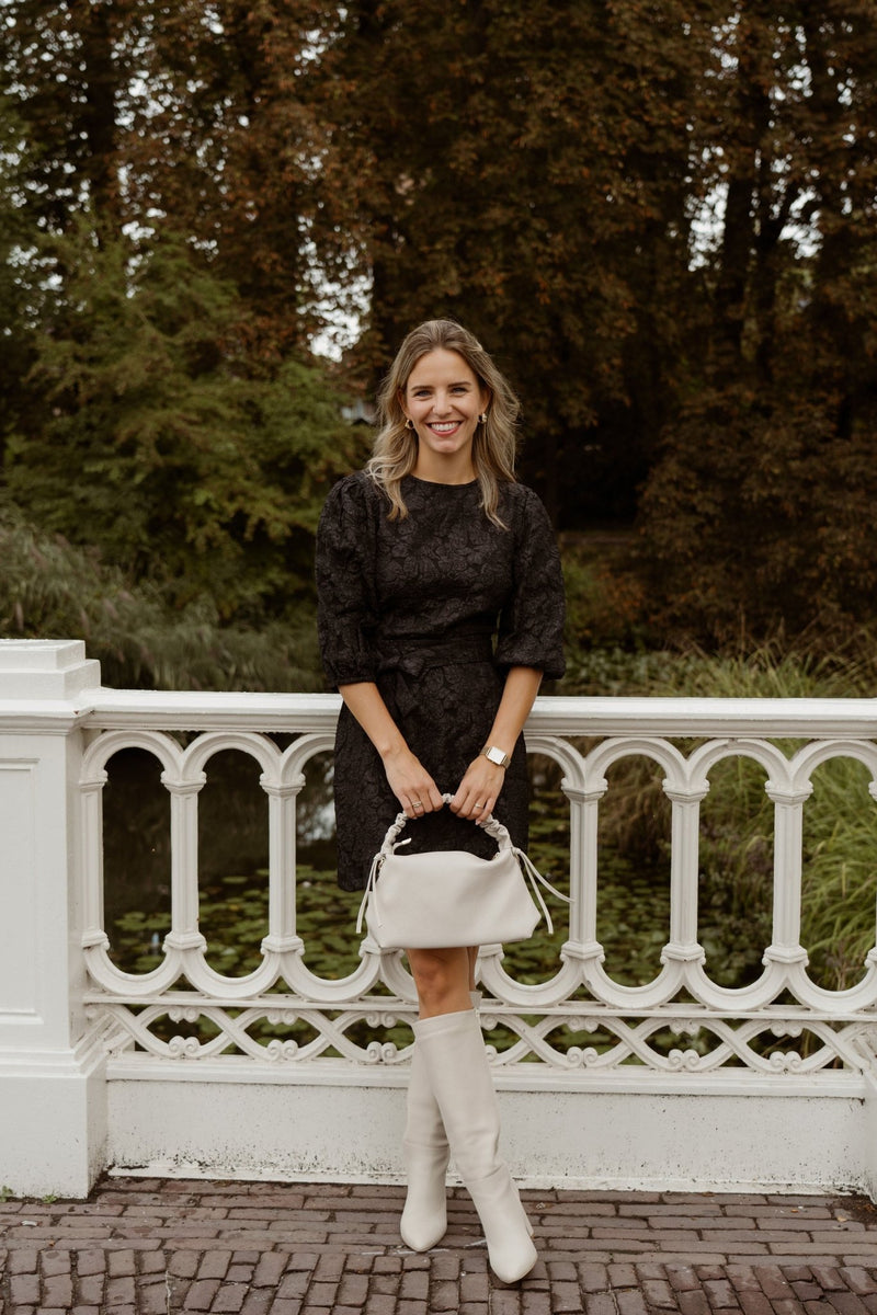 Madeleine jacquard dress black - Bij Keesje - Bij Keesje The Label