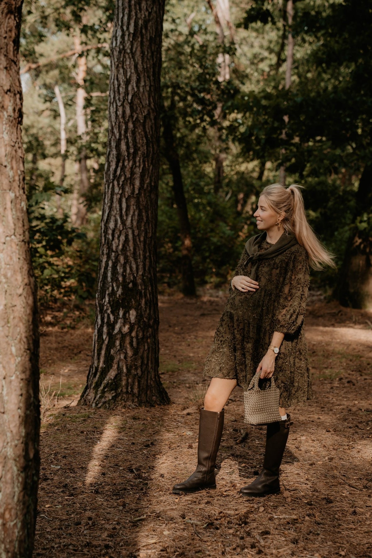 Madelene Dress Armygreen - Bij Keesje - Bij Keesje The Label - Jurk
