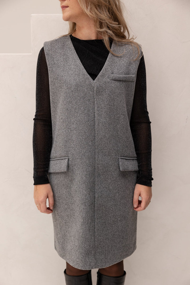 Maeve spencer dress grey - Bij Keesje - Bij Keesje